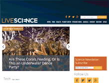 Tablet Screenshot of livescience.com