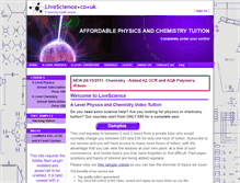 Tablet Screenshot of livescience.co.uk